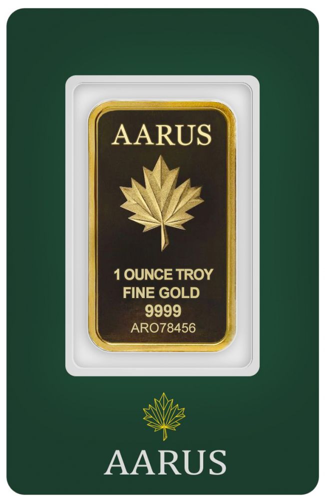 1 OZ GOLD AARUS BAR - Master JewellersGold Bar 9999