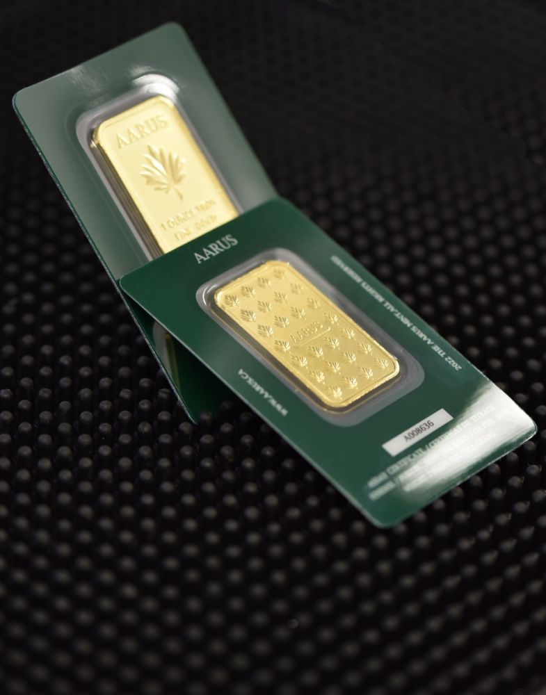 1 OZ GOLD AARUS BAR - Master JewellersGold Bar 9999