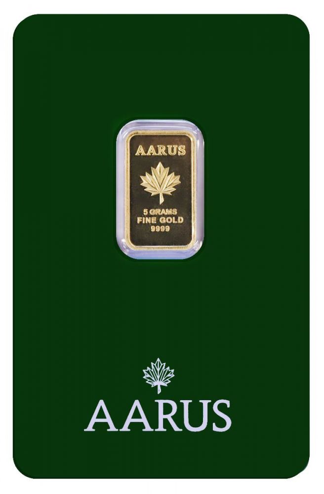 5 GRAM GOLD BAR AARUS - Master JewellersGold Bar 9999