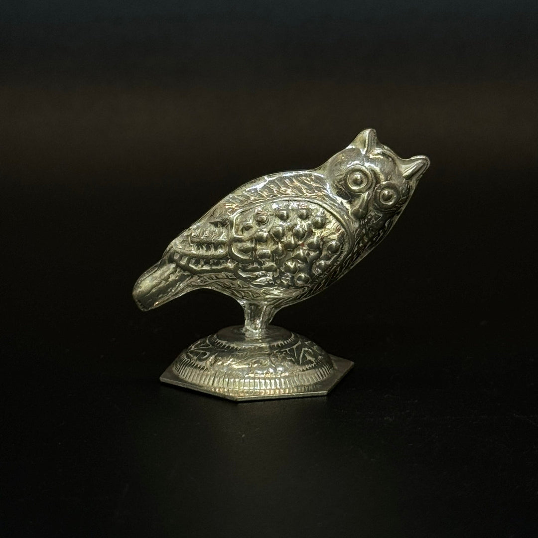 Pure Silver OWL Sculpture Gift - Master JewellersSilver Statue